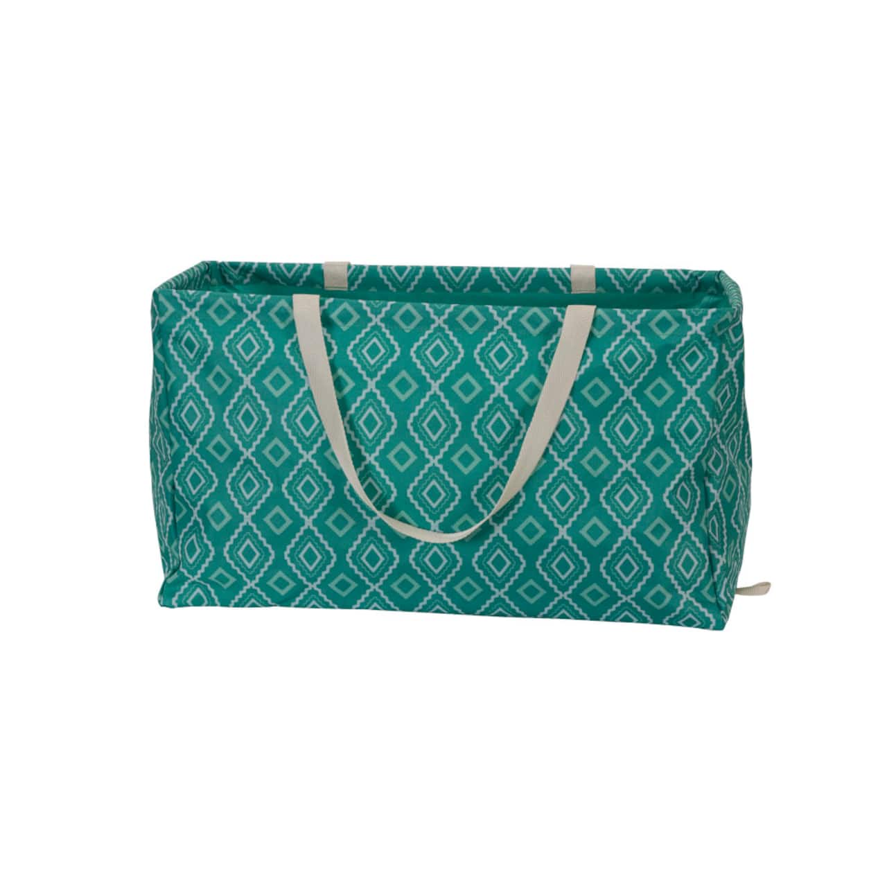 Household Essentials Krush® Teal Geometric Canvas Utility Tote